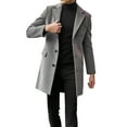 thumbnail image 3 of Vedolay Winter Jackets for Men Casual Button Down Jackets Long Sleeve Coats with Pockets Clothes Grey,3XL, 3 of 5