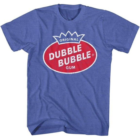 Dubble Bubble Vintage Logo Royal Heather Adult T-Shirt