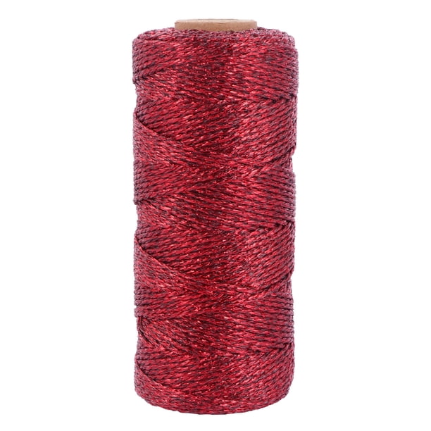 KAKOWELY 1 rollo de cuerda atada para manualidades, cuerda decorativa, cuerda creativa para manualidades, cuerda para decoración.