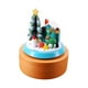 thumbnail image 4 of Cajas musicales de madera navideñas con mecanismo de relojería para niños Muñeco de nieve alce, 4 of 9
