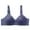 Blue, variant on Bras for Women Wirefree Adjustable Fitness Top Sport Push Up Seamless Running Yoga Bra on Clearance Black 2XL