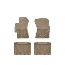 WeatherTech All-Weather Floor Mats compatible with Subaru Baja, Impreza, Impreza WRX, SVX, Tribeca, Impreza WRX STi - 1st & 2nd Row, Tan