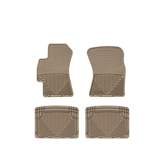 WeatherTech All-Weather Floor Mats compatible with Subaru Baja, Impreza, Impreza WRX, SVX, Tribeca, Impreza WRX STi - 1st & 2nd Row, Tan