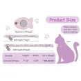 thumbnail image 3 of Cat Collar with GPS Tracker Holder, Adjustable PU Leather Feline Neck Strap with Breakaway Safety Buckle, Identification Bell and Fish Charm for Kitten Security, 3 of 5