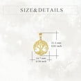thumbnail image 4 of 14K Solid Gold Tree of Life Pendant Necklace 14K Real Gold Jewelry Anniversary Christmas Birthday Gifts for Women, 4 of 10