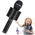 thumbnail image 1 of Karaoke Microphone, Wireless Bluetooth Karaoke Microphone Children, Portable 4-In-1 Handheld Microphone Machine, Home Ktv Player With Speaker And Recording Function, 1 of 5