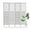 White, variant on Folding Room Divider, 66.9 Inch 6 Panels Wood Carved Privacy Screens, Free Assembled Freestanding Portable Separation Wall for Home Office Restaurant Bedroom (White)