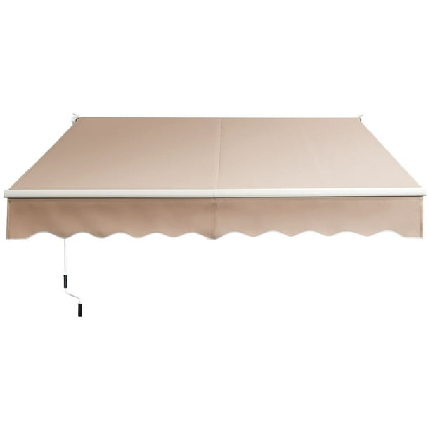 Costway 10' x 8' Retractable Awning Patio sun shade w