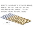 thumbnail image 4 of 17PCS, Titanium, Coated Twist Drill Bit Set 1/16" - 1/2" for Metal Steel, 4 of 4