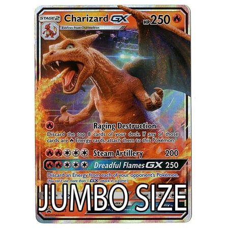 Jumbo Size - Charizard GX - SM195 - Detective Pikachu Promo Card - Holo