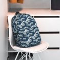 thumbnail image 3 of Lukts A Japanese Great Wave Pattern 15 Inch Student Backpack, Waterproof Laptop Backpack with Adjustable Shoulder Straps, Lightweight Travel, Campus Backpack, Unisex, 3 of 6