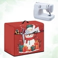thumbnail image 4 of HELLHERO Snowman Gift Boxes Sewing Machine Covers with Storage Pocket and Carrying Handle Easy to Clean and Resuable Pocket, 4 of 8