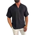 thumbnail image 2 of ZUKMRJPC Mens Short Sleeve T-Shirts V Neck Fashion Solid Color Summer Basic Tops Casual Loose Fit Sport Athletic Work Shirts, 2 of 7