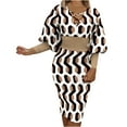 thumbnail image 2 of Robes Longues pour Femmes Été Femmes Décontractées Manches Longues Imprimées Col en V Taille Robes Manches Longues Robe d'Été Femmes Longues Robes Été Robe d'Été avec Manches pour Femmes, 2 of 5