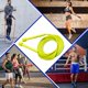 thumbnail image 4 of Cuerda para saltar de carreras, cuerda para saltar de velocidad, cuerda para saltar de fitness para niños y adultos, color negro, 4 of 5