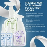 Zero Odor Cat Odor Eliminator Spray Kit with Litter Box Deodorizer Smell Remover