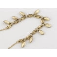 thumbnail image 3 of Gold Topaz Marquise Crystal Rhinestone Leaf Elegant Collar Chain Necklace For Women, 3 of 6
