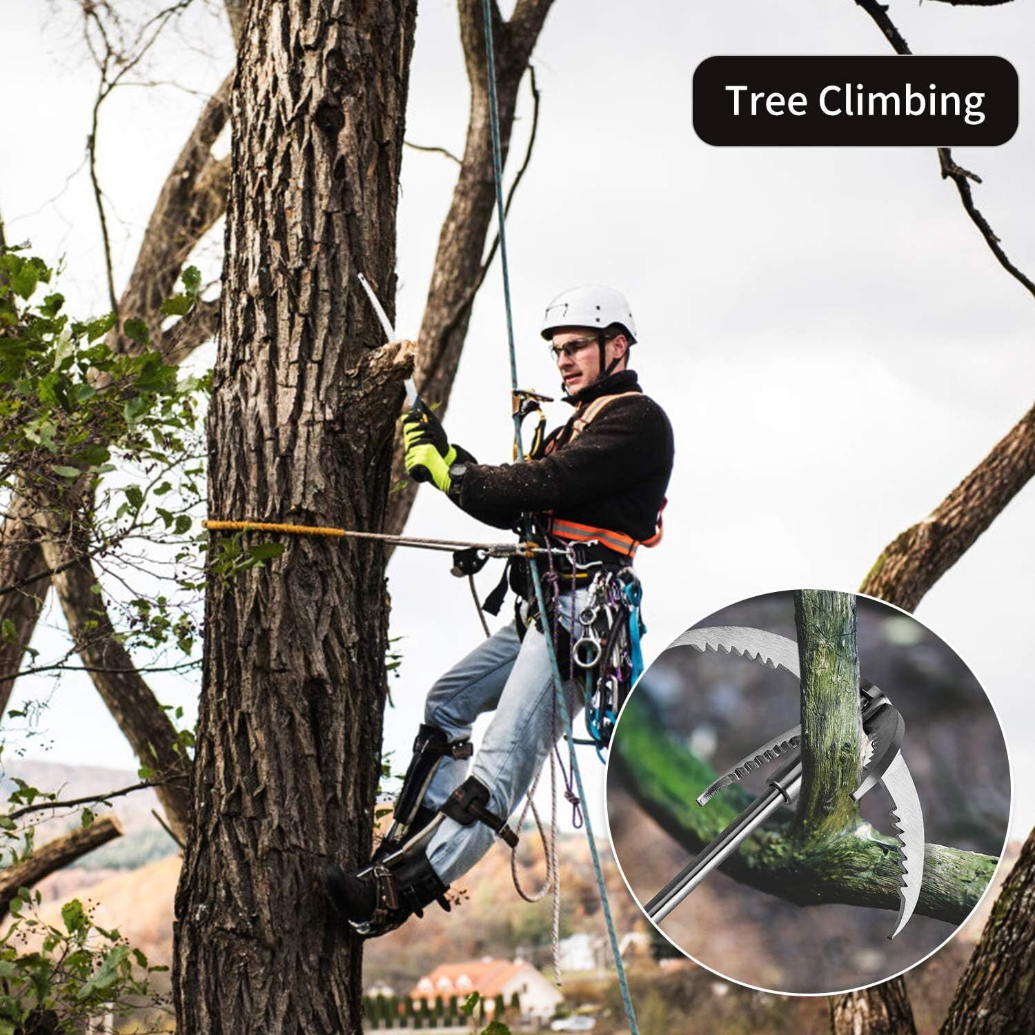 FASTBIRD Grappling Hook Folding Survival Claw Multifunctional Stainless Steel Hook for Outdoor Camping Hiking Tree Rock Mountain Climbing