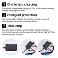 thumbnail image 3 of ckepdyeh 2S 7.4V 2-In-1 Charger with XH-3P Connector Plug for AX24 SCX24 UTB18 SCX24 RC Cars & Trucks,7.4V 2S Lithium Batteries, 3 of 3