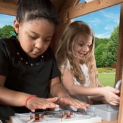 Backyard Discovery Scenic Heights Cedar Wooden Elevated Playhouse, Play Kitchen, Deck