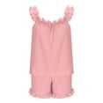 thumbnail image 6 of Womens Pajamas Set 2 Piece Ruffle Pj Soft Tank Top and Shorts Sleepwear Set Bridal Pajama for Women Set, 6 of 6