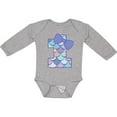 thumbnail image 3 of Inktastic 1st Birthday Mermaid 1 Year Old Girls Long Sleeve Baby Bodysuit, 3 of 5