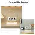 thumbnail image 3 of Calendario de Escrito de metal, Calendario Moderno de Luz LED LED para decoración del Hogar, Elegante Calendario de Mesa de Hierro Con Diseño de Un de Uno, 3 of 7