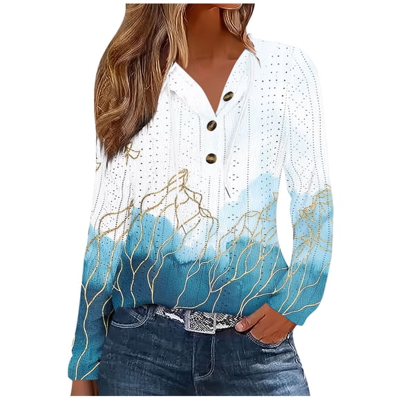 Pohista Womens Blouses Spring Trendy Women's Tops Casual Long Sleeve Women's Tops Spring Casual New Arrivals