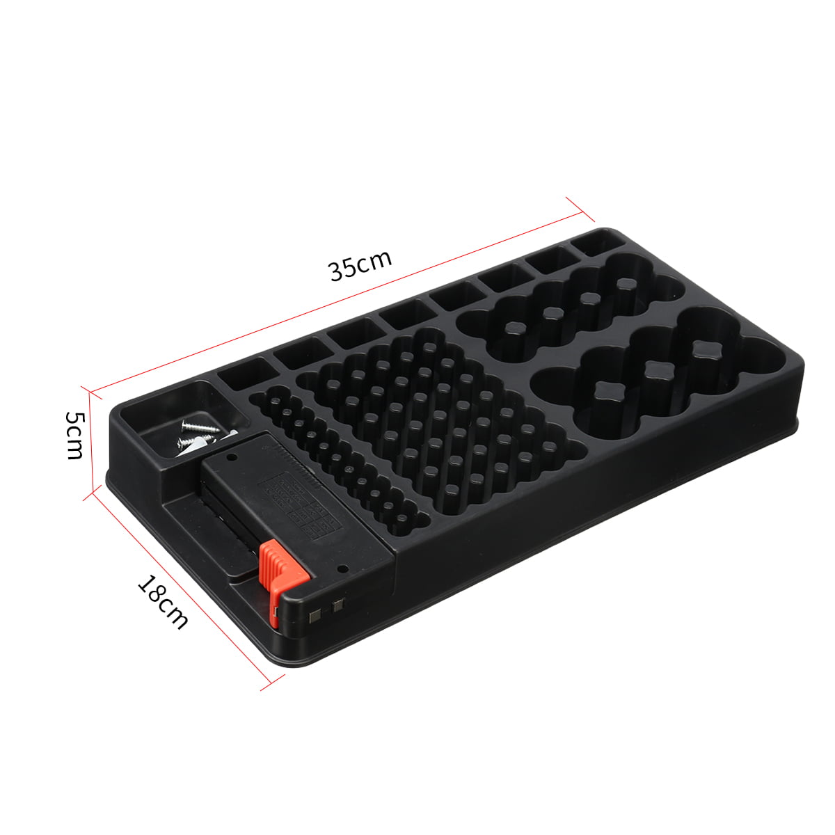 Battery Storage Box with Tester Capacity 98 Batteries