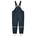 thumbnail image 4 of Gelikeya Kids Girls Boys Rain Pants Waterproof Bib Overalls Toddler Mud Proof Rain Wear Windproof Suspender Trousers Navy 2-3 Years, 4 of 4