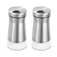 thumbnail image 1 of Pepper Shakers Set with Adjustable Pour Holes - Stainless Steel Salt Shaker and Pepper Shaker, 1 of 7