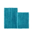 thumbnail image 7 of Civkor Bathroom Rugs, Bath Mats Set 2 Pieces Non Slip, 31x20 Plus 24x16Inch, Machine Washable, Soft Shiny Chenille and Quick Qry, Teal, 7 of 7