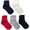 Multi, variant on Jefferies Socks Girls Ruffle Seamless Cotton Turn Cuff Crew Ankle Socks 5 Pair