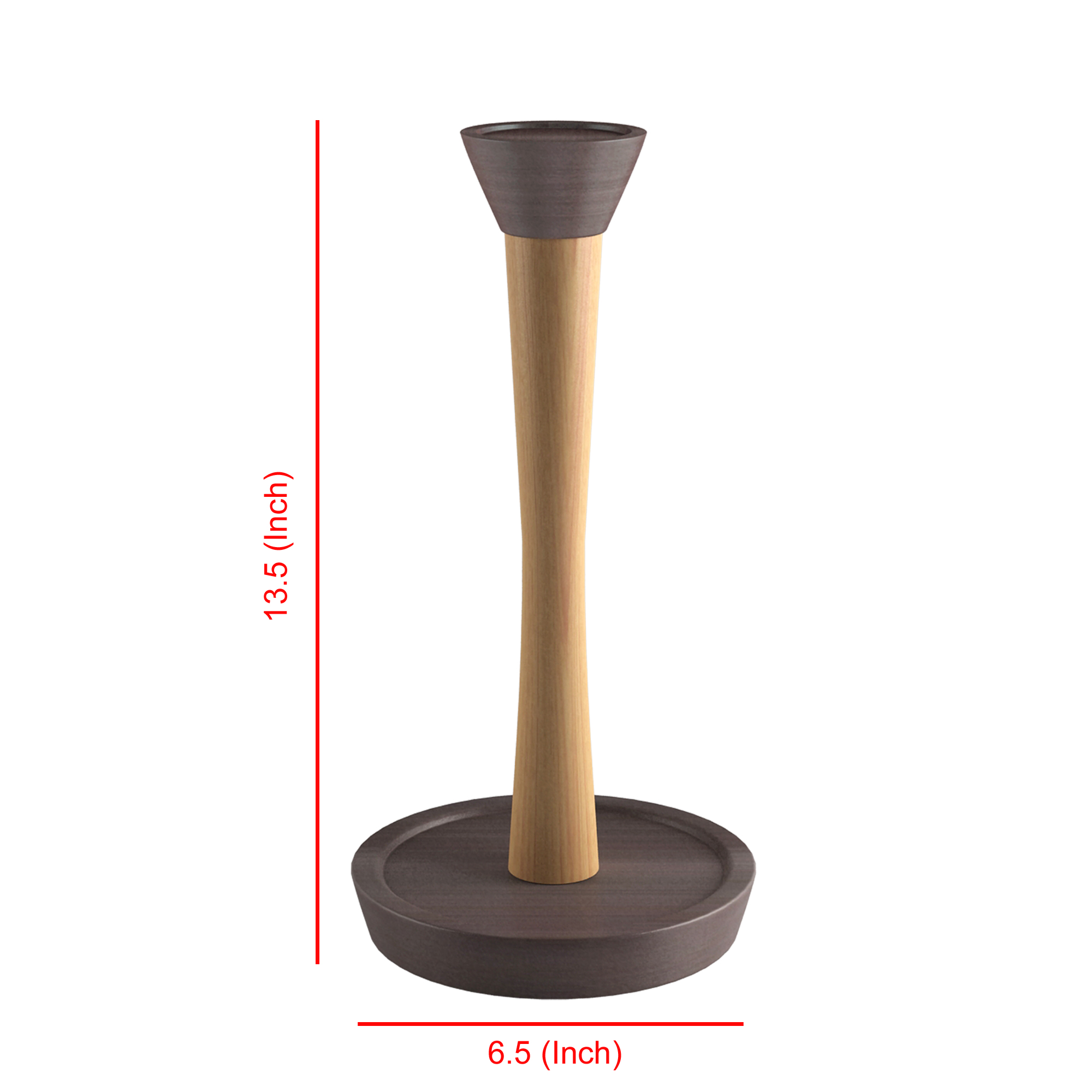nu steel Wood Standing Paper Towel Holder -Weighted Base for Standard paper towel holder , Oil Rubbed Bronze finish TG-KPTH-17ORB