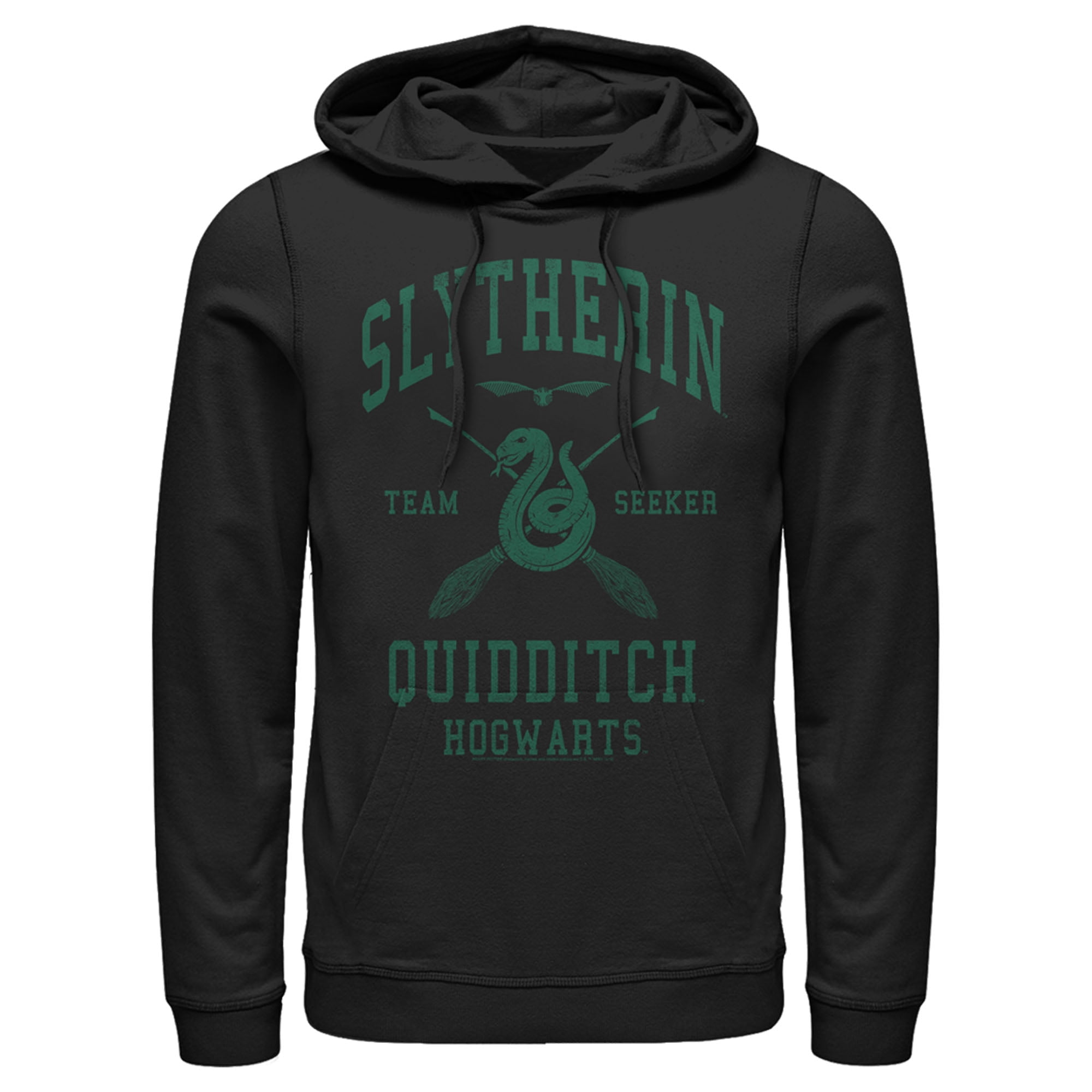 HARRY POTTER QUIDDITCH ADULT UNISEX HOODIE TOP SLYTHERIN 