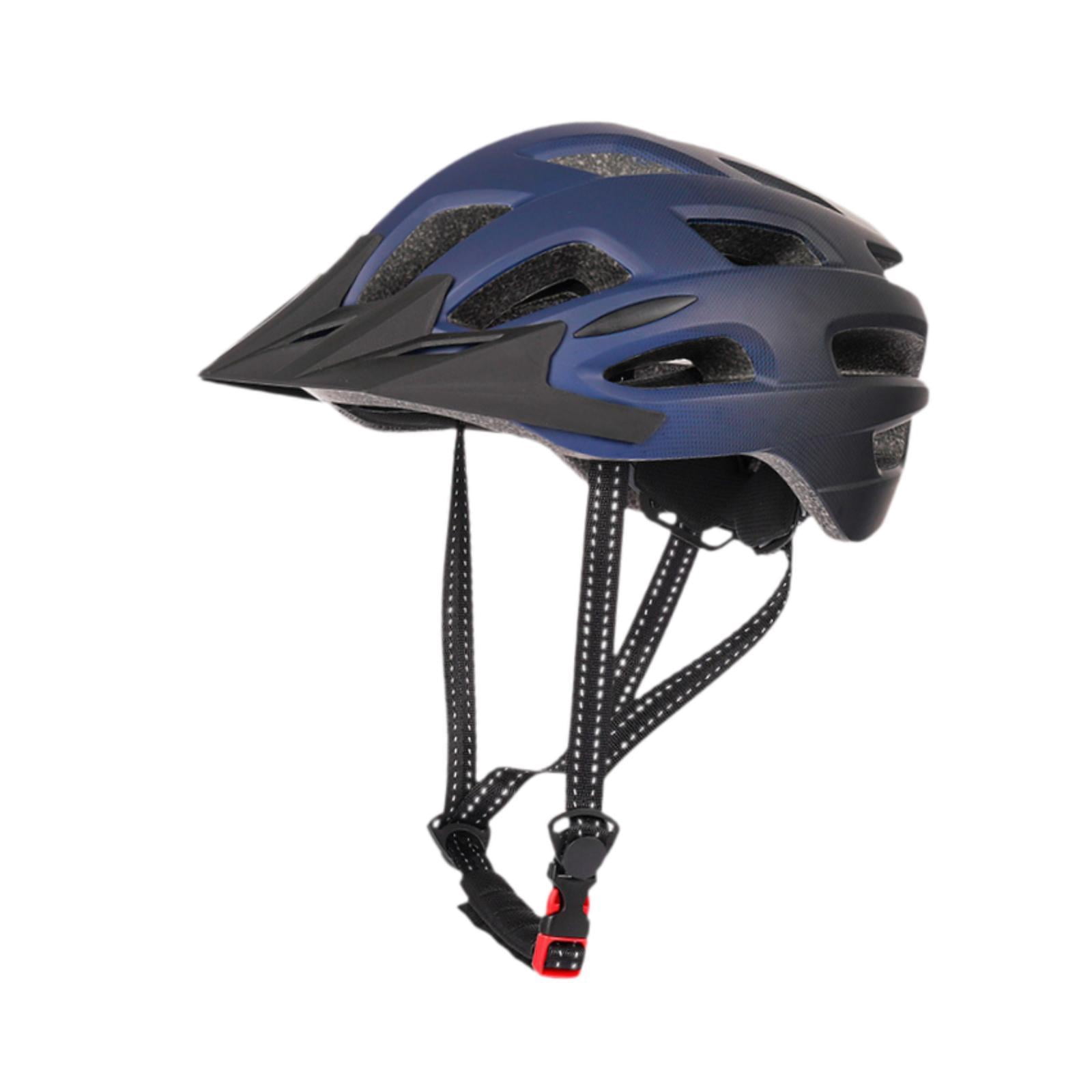DimyFew Mountain Bike Helmet, Sports Helmet, Shockproof, Ventilation, Adjustable Fit, Cycling Helmet, Bike Helmet for Riding Roller Skates Black Blue