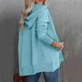 thumbnail image 3 of Gerichy Long Sleeve Tops for Women Womens Fashion Hoodies Sweatshirts Casual Long Sleeve Button Up Hooded Tops, 3 of 5