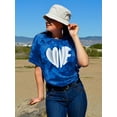thumbnail image 2 of Love Slogan 3d Heart Tie Dye Crystal Women -Image by Shutterstock, Female Large, 2 of 4