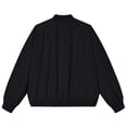 thumbnail image 6 of Men's Lightweight Bomber Jacket Classic Baseball Collar Winter Zip Up Windbreaker Coat Raglan Sleeve Wear, 6 of 9