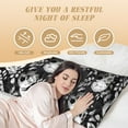 thumbnail image 3 of Flower Sugar Skull Body Pillow Pillowcase One Size Body Pillow Cover with Hidden Zipper Body Pillow Case Gifts for Women Men Boys Girls, 3 of 6