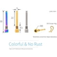 thumbnail image 6 of Bicycle Hydraulic Disc Brake Pad Bolts Inserts Caliper Screws Circlip (Style A), 6 of 6