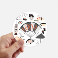 thumbnail image 1 of Sushi Geisha Japan Tokyo Japanese Sticker Round Wall Suitcase Laptop Label Bumper, 1 of 1