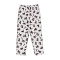 thumbnail image 4 of Naloa Poodle Dog Print Women’s Ultra-Soft Comfy Pajama Lounge Pants with Pockets & Drawstring, 4 of 8