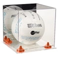 thumbnail image 1 of Deluxe Acrylic Volleyball Display Case with Mirror, Orange Risers and Clear Base (A027-OR), 1 of 1