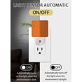 thumbnail image 2 of Fall Night Lights Auto Sensor Orange Wheat Ear Plug-in LED Nightlights Dusk to Dawn for Living Room, Bedroom, Bathroom, Hallway, Stairways Thanksgiving Wall Decor, Floral Leaf Plant Night Light, 2 of 9