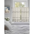 thumbnail image 3 of Vintage Botanical Bathroom Window Curtain, Herb on Beige Leaves Retro Country Light Filtering Coffee Kitchen Curtains, Bedroom Living Room Curtains 2 Panel 84"x45", 3 of 6