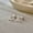 Silver, variant on 925 Sterling Silver Triple Bezel CZ Stud Earrings A1548-Gold