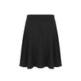thumbnail image 2 of Jhaoyu Girls Solid Color Full Circus Dress High Waist Pleated A-Line Skirt Casual School Uniform Black 6, 2 of 6