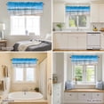 thumbnail image 5 of Summer Seaside Beach Clouds Ocean Valances for Windows,Kitchen Valance Rod Pocket Short Curtain, Modern Style Valance Curtain Window Valances for Bedroom Bathroom Living Room 42x18in, 5 of 9