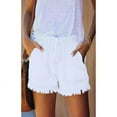 thumbnail image 6 of New elastic waist drawstring casual high waist slim denim shorts women, 6 of 14